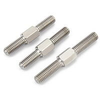 M3-M16 304 Stainless Steel Plain Finish Custom Length Right Hand Thread Dual Head Threaded Bar Double End Thread Rod Stud Bolt