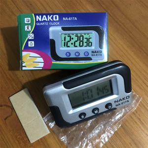 Nako Na-617A Digital Clock With Calendar And Alarm For Desk Or Car Use - Product Image 1