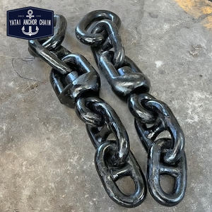 Chaîne d'ancrage à maillons à goujon en acier noir peint, avec anneau pivotant et groupe pivotant neuf, vente en gros d'usine Chine - Product Image 4