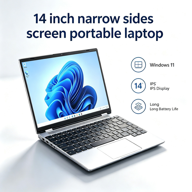 Brand New 14-Inch IPS DDR4 Laptop Intel N5095 Quad Core 8GB RAM 256GB SSD Window 11 US/EU Plug English Keyboard for Business