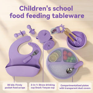 ชุดอาหาร<span class=keywords><strong>เด็ก</strong></span>แรกเกิด เกรดอาหาร ชุดจานชามสำหรับเด็ก ที่ป้อนอาหาร<span class=keywords><strong>เด็ก</strong></span> จานเด็ก ชุดอาหาร<span class=keywords><strong>เด็ก</strong></span> ซิลิโคน - Product Image 6