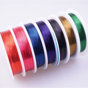 Kawat Tembaga Berbagai Ukuran dan Warna untuk Pembuatan Perhiasan, Kawat untuk Manik-manik Kaca, untuk Pembuatan Gelang, Kerajinan DIY, Grosir - Product Image 1