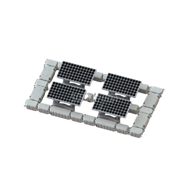 Systèmes photovoltaïques solaires flottants Panneaux solaires PV sur le système de montage solaire de l'eau
