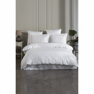 Ensemble de housse de couette Varol Lyocell 4 pièces 160x240cm Motif uni Usage domestique pour une personne Lavable en machine - Product Image 3