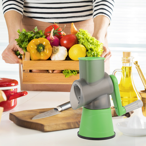 Kitchen Mandoline <strong>Slicer</strong> Multi-Functional Vegetable Cutter Manual Vegetable <strong>Slicer</strong> and Shredder Chopper Tabletop Drum Grater - Product Image 6