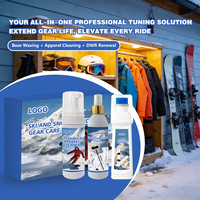Kit d'entretien personnalisé pour équipement de snowboard, cire pour base de ski, nettoyant pour vêtements, spray aérosol imperméabilisant, veste de snowboard, tout-en-un, respectueux de l'environnement