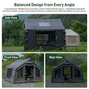 Tente pneumatique Coody 8.0 - Gris, grande tente familiale de luxe pour le camping, quatre saisons, portable, de haute qualité, tente pneumatique gonflable pour le camping en plein air - Product Image 4