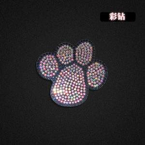 สติกเกอร์ติดร่างกายสัตว์เลี้ยงที่มีเพชรอัญมณีสำหรับตกแต่งเครื่องประดับคริสตัลที่<span class=keywords><strong>สวย</strong></span>งามอุ้งเท้าจิ้งจอกอุ้งเท้าสุนัข - Product Image 4