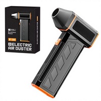 Ventilador Portátil USB Mini de Mano, 110000 RPM, Motor sin Escobillas, 3 Velocidades, Luz LED, Compatible con Coche, Alimentado por Batería, Viento Fuerte, Uso Doméstico