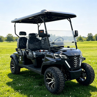 Kursi Golf Listrik 4 Tempat Duduk OEM dengan Kemiringan Kemudi yang Dapat Disesuaikan untuk Kenyamanan Pengemudi