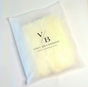 Custom Printed Logo T Shirt Plastic Zip <b>Lock</b> <b>Bag</b> Resealable Matte Frosted Zipper <b>Bags</b> for Clothing Packaging - Product Image 1