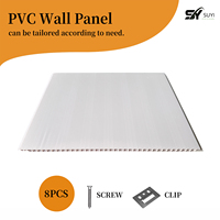 Revêtement mural en PVC blanc mat, imperméable, écologique, moderne, en gros, panneau décoratif pour plafond, villa, salle de bain