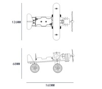 Jouet en bois DIY fait main pour enfants, petit avion-taxi expérimental, petite invention scientifique et technologique, pour les 5-7 ans, unisexe