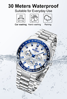 Nouvelle montre pour homme REWARD, chronographe de luxe, montre-bracelet pour homme, bracelet en acier inoxydable massif, montre de haute qualité pour homme