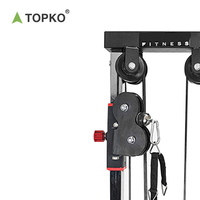 Équipement de Offre Spéciale TOPKO système de poulie double réglable à traction élevée station murale pour une utilisation en salle de sport