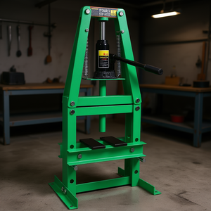 Prensa hidráulica tipo A de 6 toneladas, ajustable, para taller, con placas hidráulicas para uso en banco de trabajo. - Product Image 2