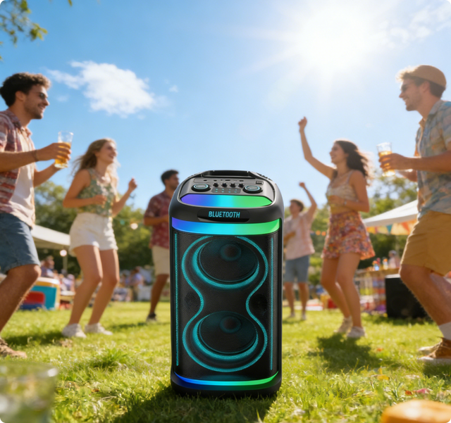 Hot Sale 60W Loud Waterproof Blue Tooth Speaker Portable Outdoor Wireless Speaker for Camping Party Beach IPX7 FM Radio TF Card