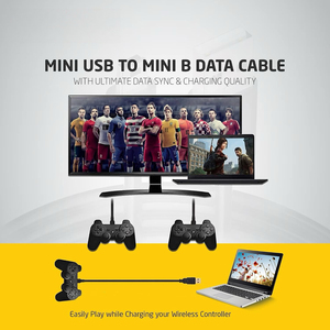 Câble SYONG USB-A vers Mini USB-B - 1M, Cordon de charge et transfert de données pour GoPro, Garmin GPS, <span class=keywords><strong>TI84</strong></span>, Caméra embarquée, Appareil photo reflex numérique, Micro USB - Product Image 2