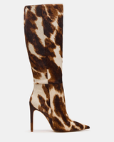 Bottes longues au genou pour femmes en vente en gros Chaussures à talons aiguilles et bout pointu en cuir d'hiver à la mode