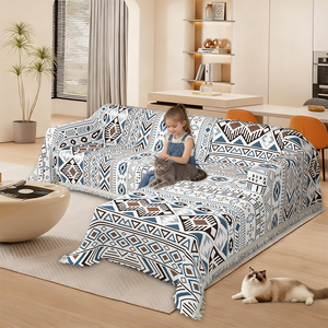 Housse de canapé sectionnel en chenille épaisse, design minimaliste, extensible, imperméable, couverture intégrale à 360 degrés, anti-<span class=keywords><strong>d</strong></span>éversement - Product Image 6