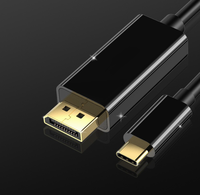 Câble USB-C vers DP 4K60Hz de 1,8 m (6 pieds) pour ordinateur portable, téléphone, moniteur