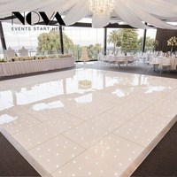 Location de piste de danse portable NOVA, blanche, à LED, type Marley.
