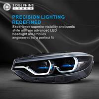 Phares pour BMW Série 4 F32 F36 2013-2019, mise à niveau, modifiés, nouveaux feux de jour dynamiques, clignotants LED 12V, blanc naturel, phares automatiques