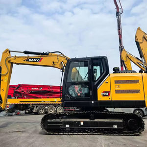 Prix de gros imbattable : Excavatrice Sany d'occasion 12 tonnes de taille moyenne SY125, qualité excellente, SY60 75, prête à la vente, avec moteur central optimisé - Product Image 1