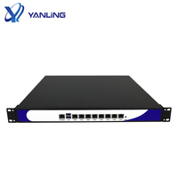 Serveur de sécurité réseau OEM 1U en rack, processeur Core I3 I5 I7, DDR4, 8 ports LAN, PCI-E X8, TPM2.0, pare-feu