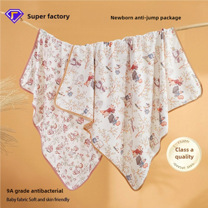 مفارش سرير أطفال قطن منسوج ناعم ودافئ ، بطانية صيفية من الشاش للهدايا - Product Image 5