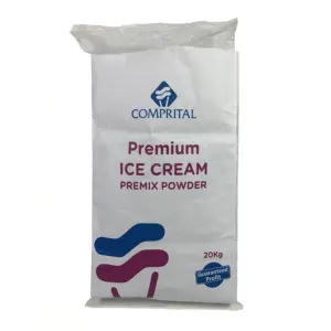 Moisture Proof kraft paper laminated pp woven plastic bag for ice cream milk powder packaging