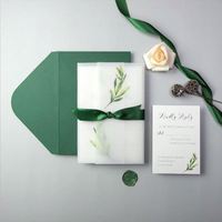 Carte d'Invitation de Mariage Économique Fret Pas Cher, Impression sur Papier Pailleté, Invitations de Mariage de Luxe avec Enveloppes