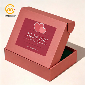 Op maat gemaakte vouwbare kartonnen verzenddozen voor cosmetica, gegolfde verpakkingsdozen, roze gekleurde verzenddoos - Product Image 2