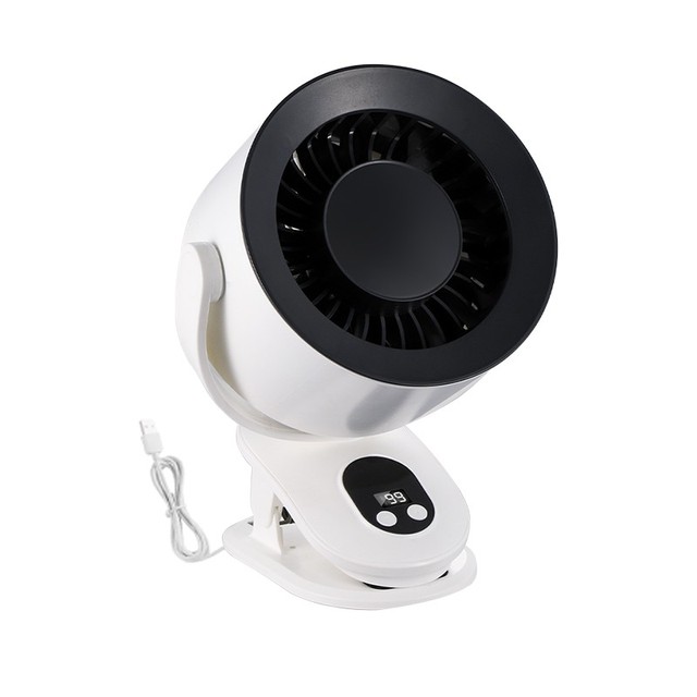 New Design Portable Mini USB Rechargeable Leafless Fan Table Top Electric Home Cooling Fan Clip for Car & RV Use