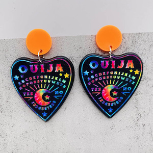 Ouija ma thuật cô gái dangle Bông tai Halloween Tarot thẻ rắn Quan Tài BAT ma Acrylic Bông tai - Product Image 6