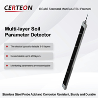 Capteur de sol humidité température conductivité RS485 MODBUS RTU sonde IP68 étanche pour agriculture intelligente