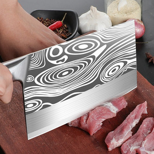 Rosewood Cleaver Stainless Steel 8-9.9in Blade Multi Purpose Kitchen Knife For Meat Slicing And Chopping - Product Image 3