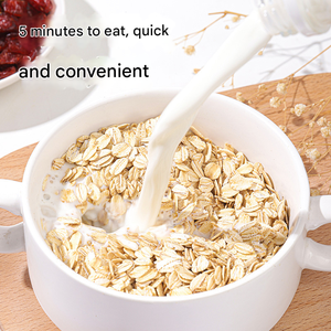 Farina d'avena istantanea pronta per la colazione di farina d'avena pura con aggiunta di zucchero cotto farina d'avena grandi pezzi di materie prime personalizzate - Product Image 3