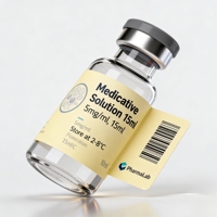 Étiquettes et boîtes personnalisées pour flacons de 3 ml et 10 ml avec hologramme pour usage pharmaceutique