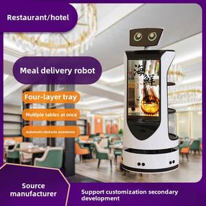 روبوت ذكي لتوصيل الطعام أوتوماتيكي بالكامل نادل للفنادق والمطاعم والمتاجر وأجهزة KTVs للاستخدام التجاري - Product Image 2