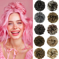 Perruque chignon bouclé style européen et américain, résistante à la chaleur, avec dentelle frontale, effet volumineux