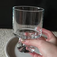 Hoogwaardig sodakalkglas fruitdrank- en waterglas, hoge ijsbeker, huishoudelijke dessert- en koffiebeker, steelloze kelk