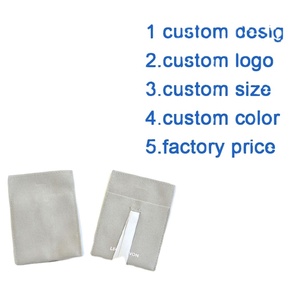 Bolsas de Terciopelo de Alta Calidad para Joyería con Logotipo Personalizado, Bolsas de Ante con Cordón y Cinta para Guardar Joyas - Product Image 5