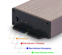 Batterie de secours au lithium-ion rechargeable pour éclairage LED de 3 à 60 W, kit d'urgence LED