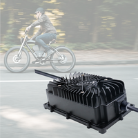 Chargeur de batterie LNLEE 58,8V 8A pour E-Moto, chargeur de scooter électrique 48V, chargeur Li-lon, BMS intelligent avec prises personnalisables