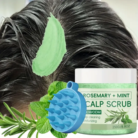 Shampooing Gommage au Sel Marin Mousse Abondante Marque Privée, Hydratant, Rafraîchissant, Anti-Pelliculaire et Volumisant pour Salon