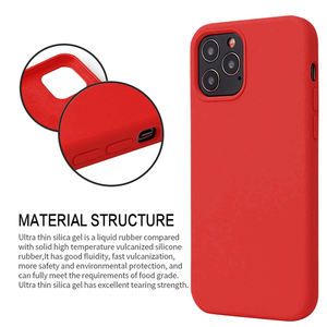 Pour iPhone 13 coque arrière en caoutchouc microfibre caoutchouc Silicone liquide coque de téléphone pour iPhone 13 12 11 14 Pro Max - Product Image 5