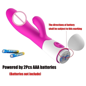 Vibrador de Conejo de Doble Cabeza con 30 Vibraciones Potentes, Juguetes Sexuales, Empaque Personalizado, Estimulador de Punto G, Masajeador Vaginal - Product Image 3