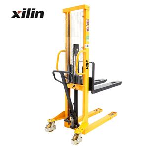 Xilin 500kg 1000kg 1500kg 0.5/1/1.5ton क्षमता मैनुअल हाइड्रोलिक पैलेट स्टेकर के साथ तय कांटे - Product Image 2