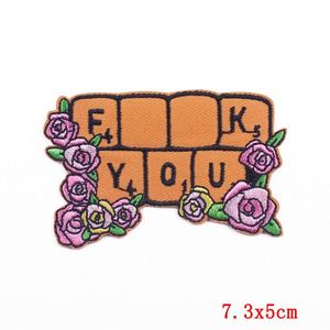 Patch brodé thermocollant de dessin animé pour vêtements, applique DIY, patchs de musique rock, patchs personnalisés avec logo, patchs fusibles - Product Image 3